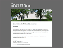 Tablet Screenshot of hausamhorn.de